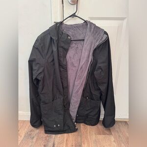 Free Country Black Coat with Fur Lining